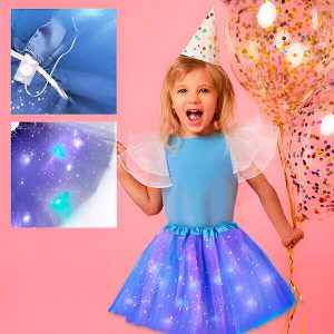 Sjajna suknjica sa LED svetlima PRINCESS
