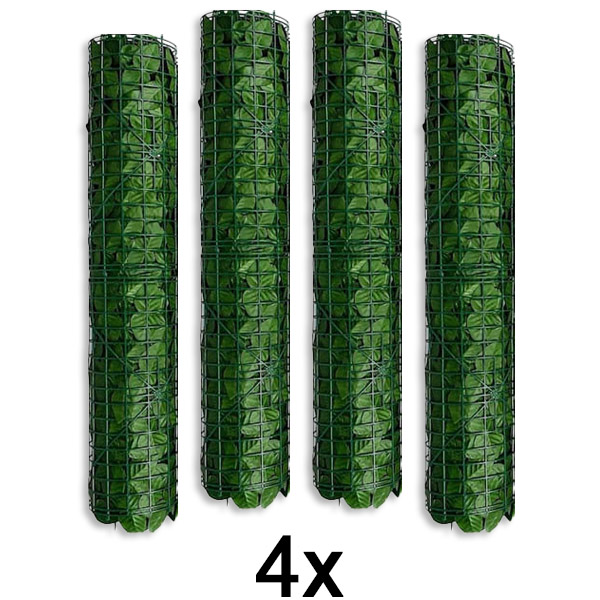 4x Panel za privatnost sa veštačkim lišćem | LEAFPANEL